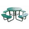 Round Perforated Picnic Table Round Perforated Picnic Table